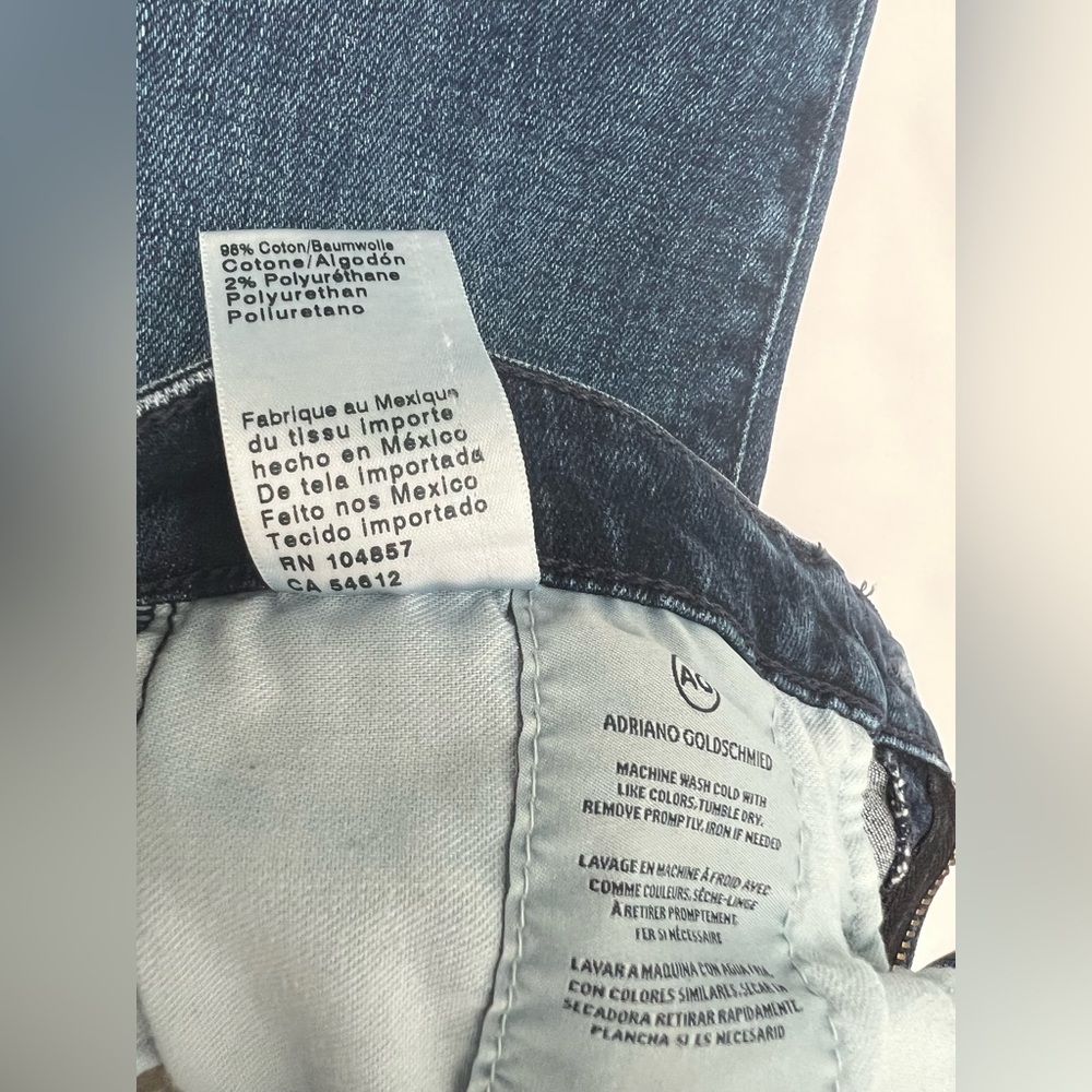 AG Adriano Goldschmied The Prima Cigarette Leg AG-ED Denim Jeans Women’s 26R - Picture 8 of 15